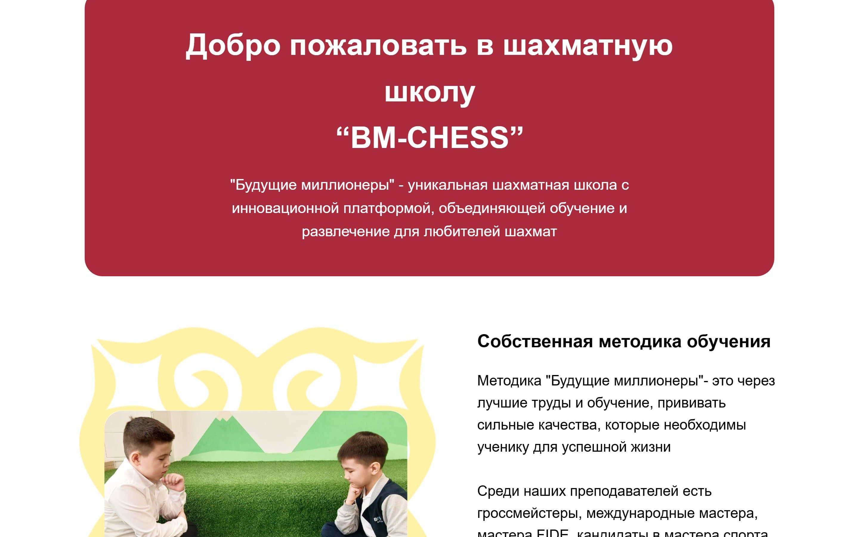 Скриншот сайта Будущие миллионеры